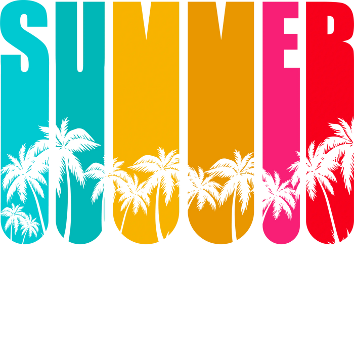 Cool Summer Design  Summer Adventure Collection pressed on a garment