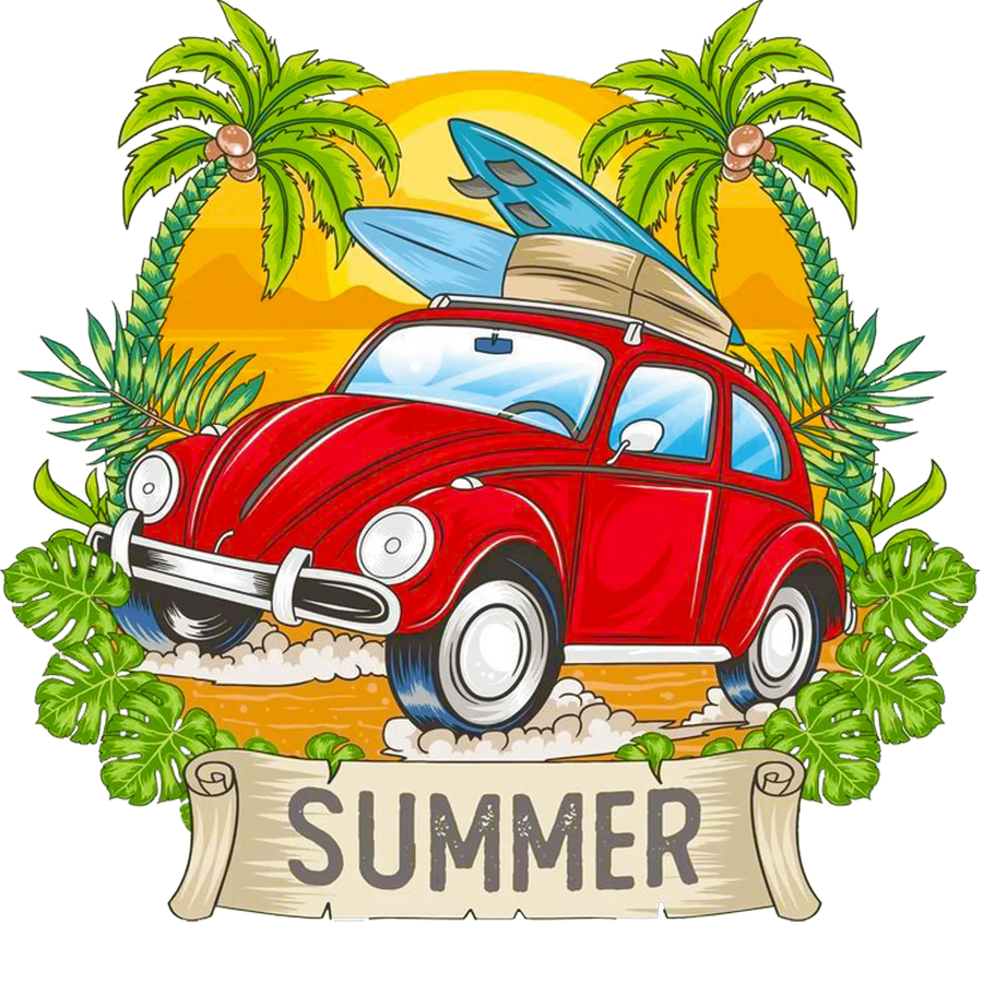 Summer Trip Design - DTF Ready To Press