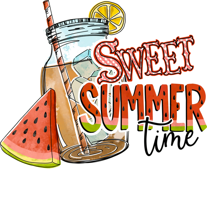 Sweet Summer Time   Shoreline Collection pressed on a garment