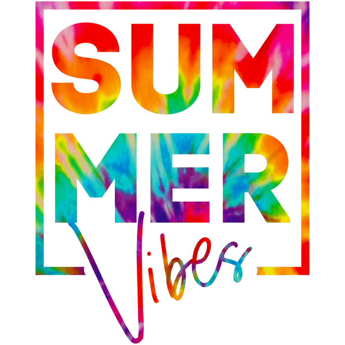 Summer Vibes   Poolside Collection pressed on a garment
