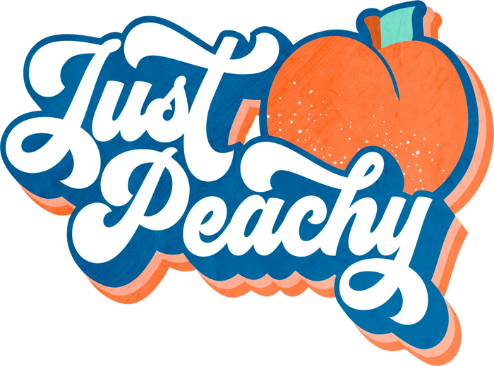 Just Peachy Design pressed on a garment