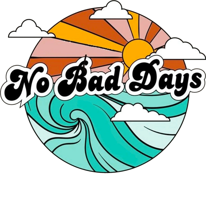No Bad Days Summer Design pressed on a garment