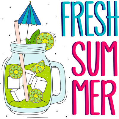 Fresh Summer Design - DTF Ready To Press - DTF Dallas 