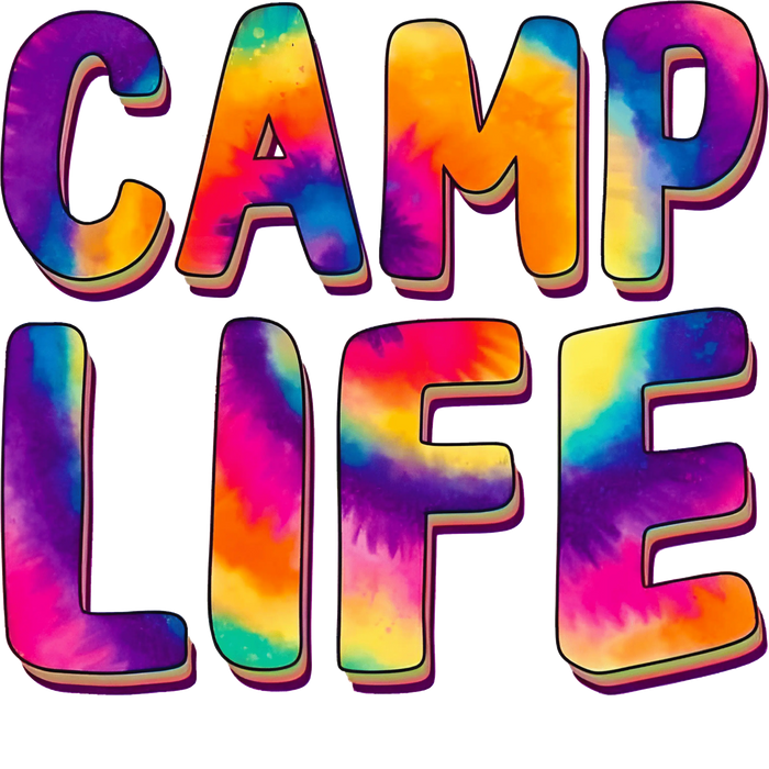 Camp Life Design pressed on a garment