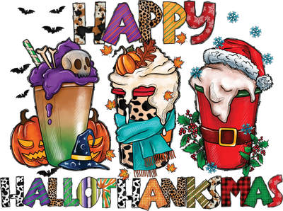 Thanksgiving Hallothanksmas Design | DTF Dallas - DTF Dallas 