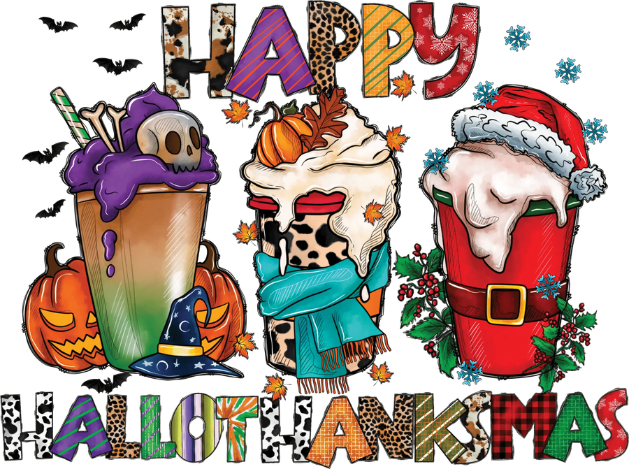 Thanksgiving Hallothanksmas Design | DTF Dallas