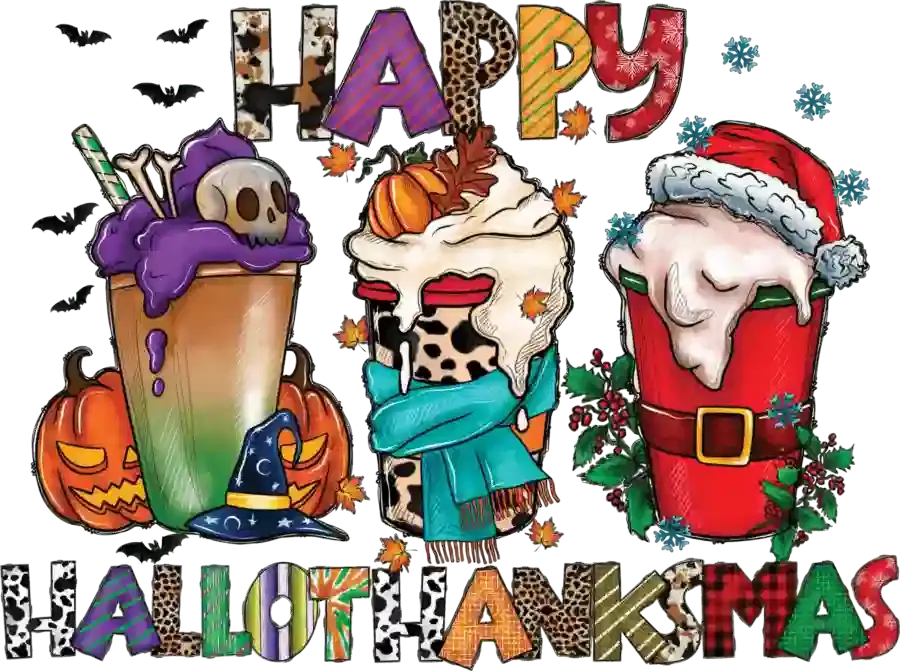 Thanksgiving Hallothanksmas Design | DTF Dallas