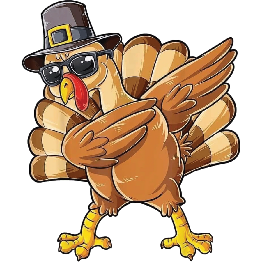 Thanksgiving Dabbing Design - DTF Ready To Press