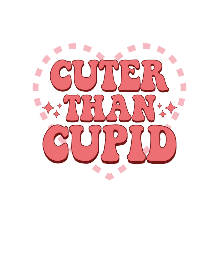 Cuter Than Cupid Valentine's Day Design Kiss & Tell Collection pressed on a garment