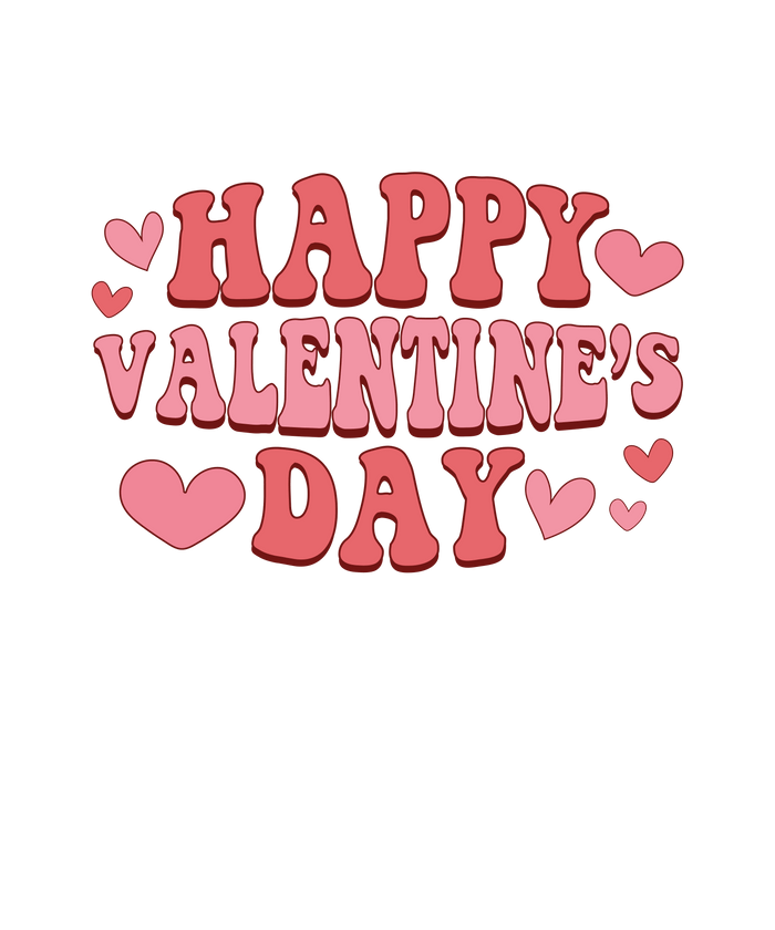 Happy Valentine's Day Design pressed on a garment