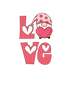 Gnome Love Valentine's Day Design - DTF Ready To Press