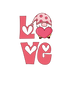 Gnome Love Valentine's Day Design - DTF Ready To Press
