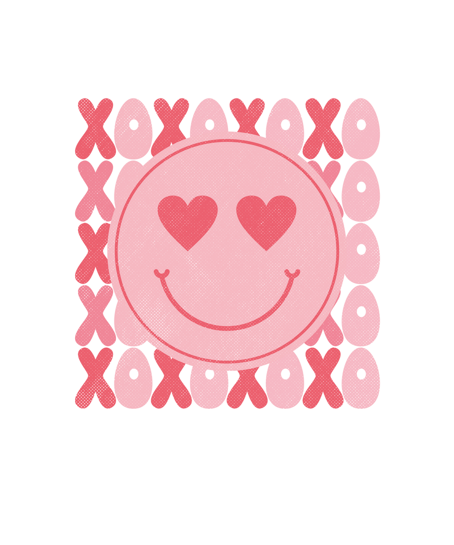 XOXO Smile Valentine's Day Design - DTF Ready | DTF Dallas