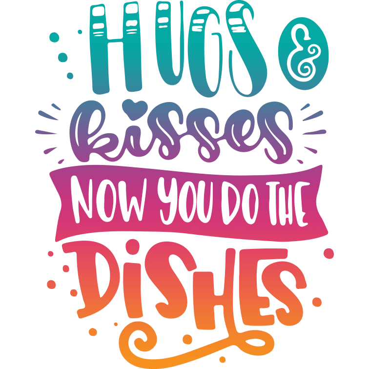 Valentine's Day Hugs & Kisses Design | DTF Dallas