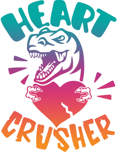Heart Crusher Valentine's Day Design | DTF Dallas - DTF Dallas 