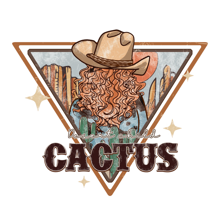Desert Child Cactus Western Design | DTF Dallas