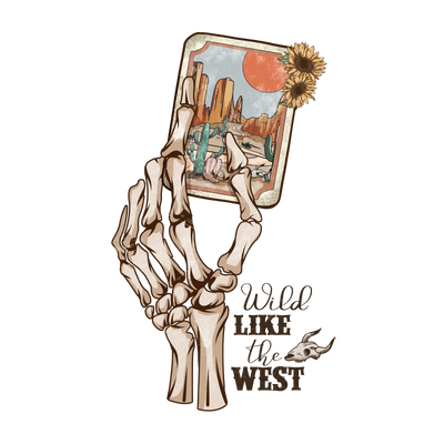 Western Wild Like the West Design | DTF Dallas - DTF Dallas 