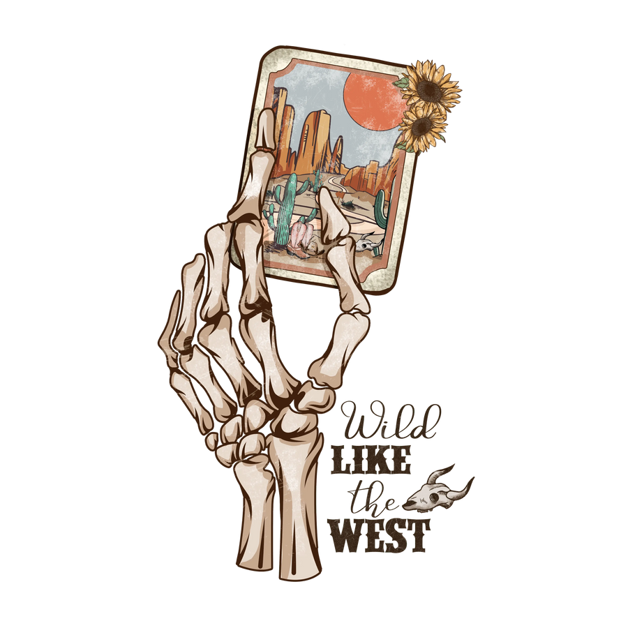 Western Wild Like the West Design | DTF Dallas