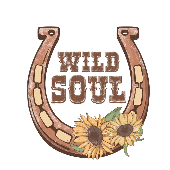 Wild Soul Western Design pressed on a garment