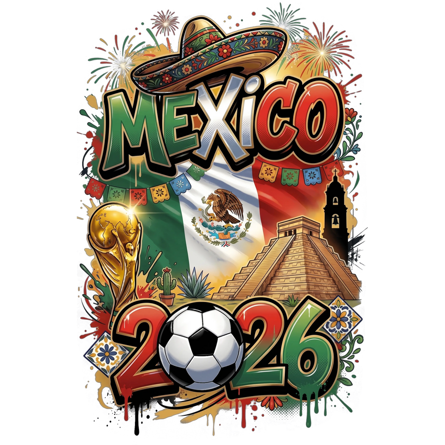 World Cup 2026 Mexico - DTF Ready To press