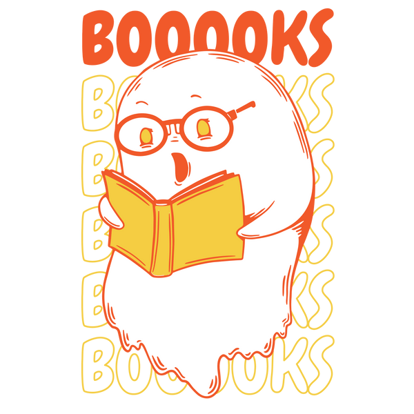 Booooks Halloween Design - DTF Ready To Press - DTF Dallas 