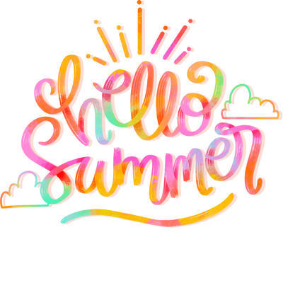 Hello Summer Design DTF-Ready to Press (V7) | DTF Dallas - DTF Dallas 