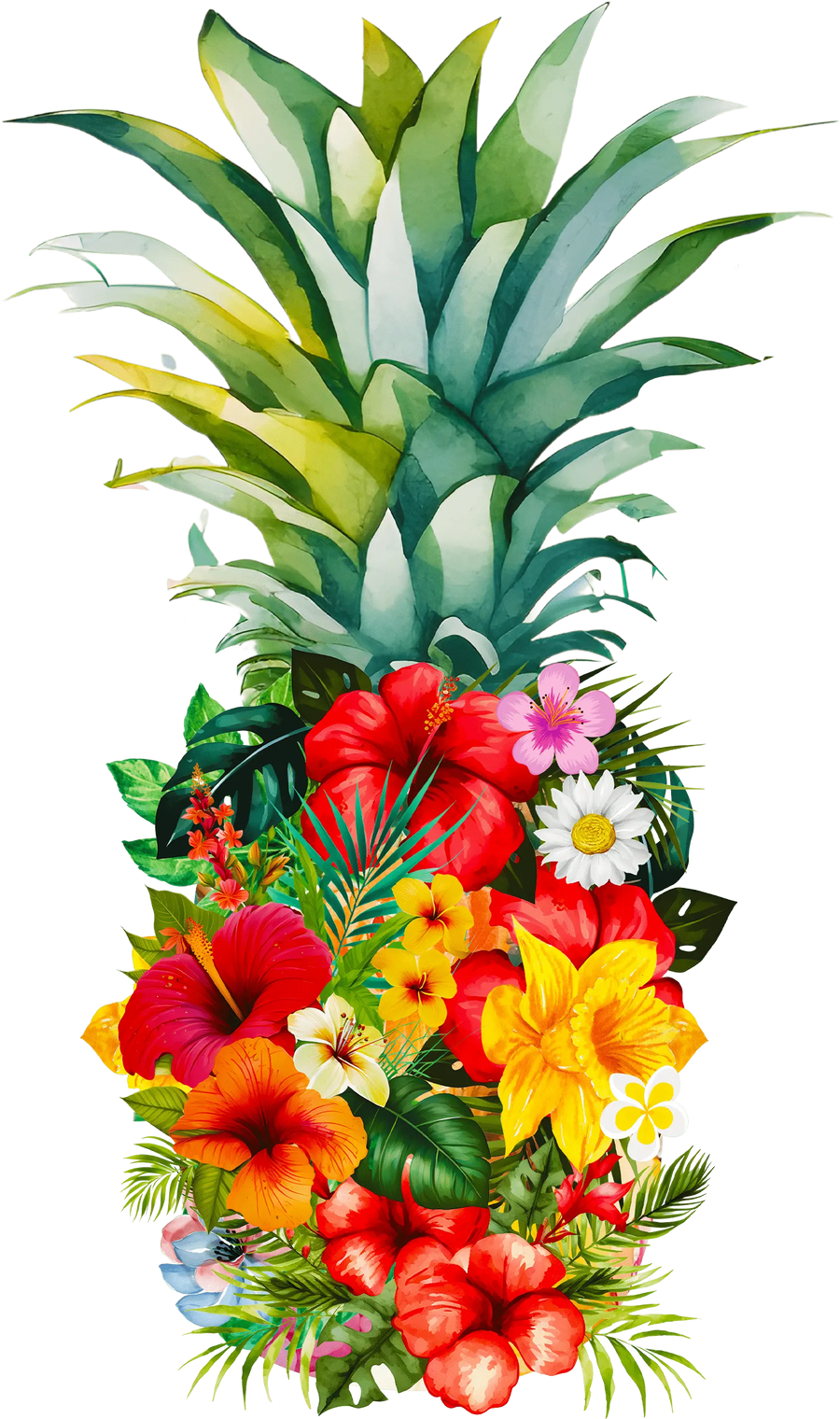 Cute Pineapple Design - DTF Ready To Press