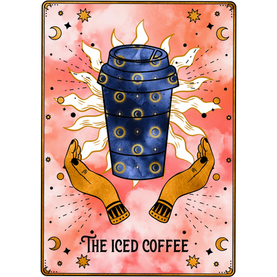The Iced Coffee Design - DTF Ready To Press - DTF Dallas 