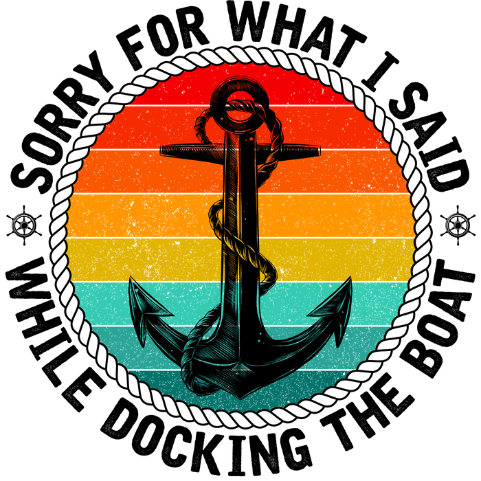 Boat Trip Design pressed on a garment