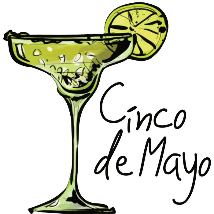 Cinco De Mayo Design pressed on a garment
