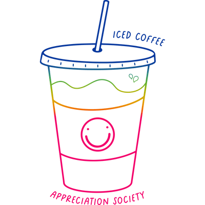 Iced Coffee Appreciation Society Design | DTF Dallas - DTF Dallas 