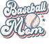 Retro Baseball Mom Design - DTF Ready To Press