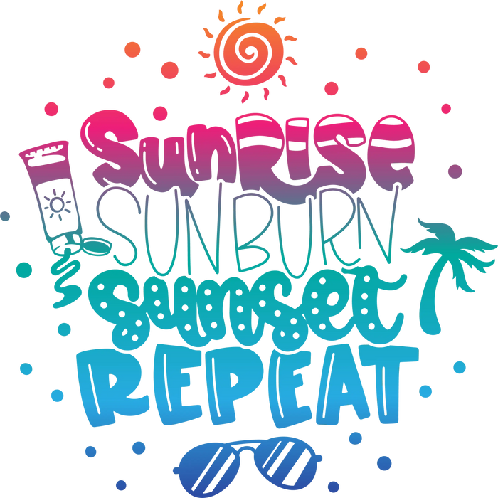 Cool Summer Vibes Design  Surfside Collection pressed on a garment