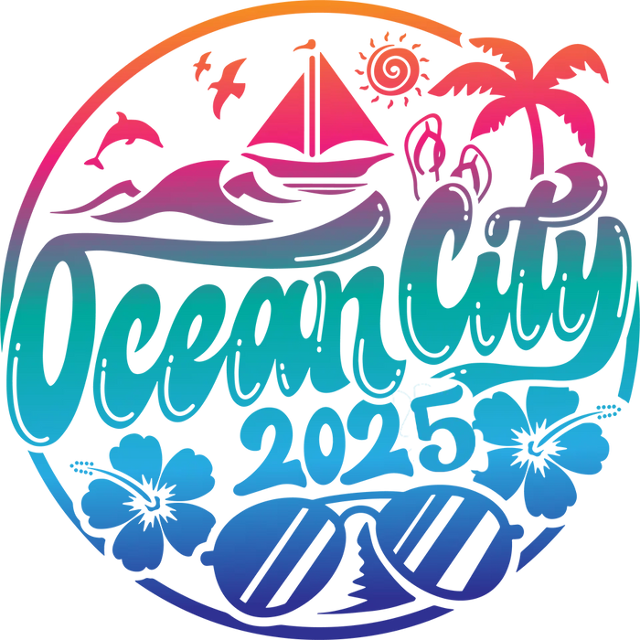 2025 Cool Ocean City Design pressed on a garment