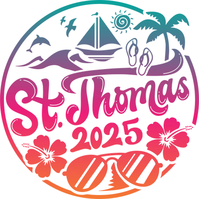 2025 St. Thomas Vacation Design - DTF Ready To Press - DTF Dallas 