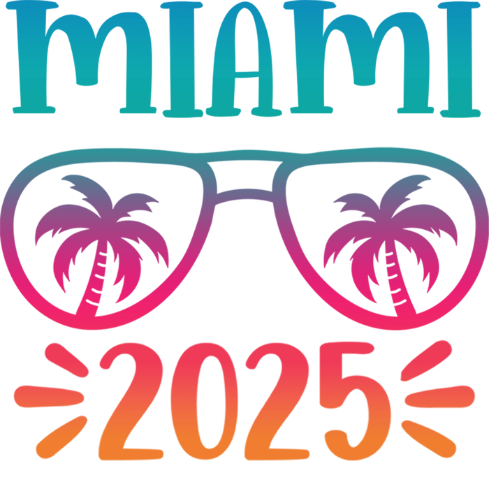 2025 Miami Vacation Design pressed on a garment