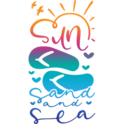 Summer Sunset and Sea Design - DTF Ready To Press - DTF Dallas 