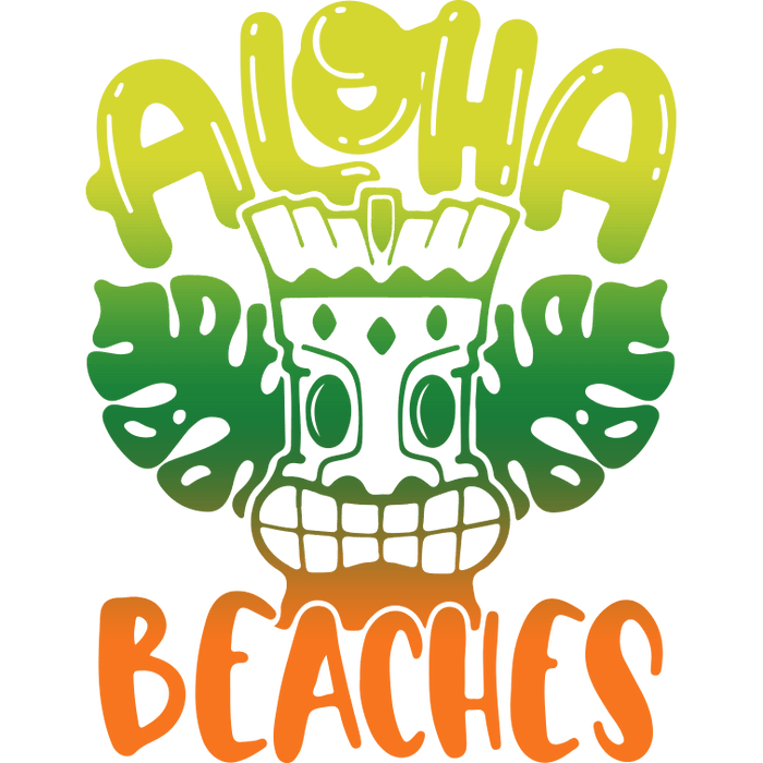 Hawaii Beach Vacation Design pressed on a garment