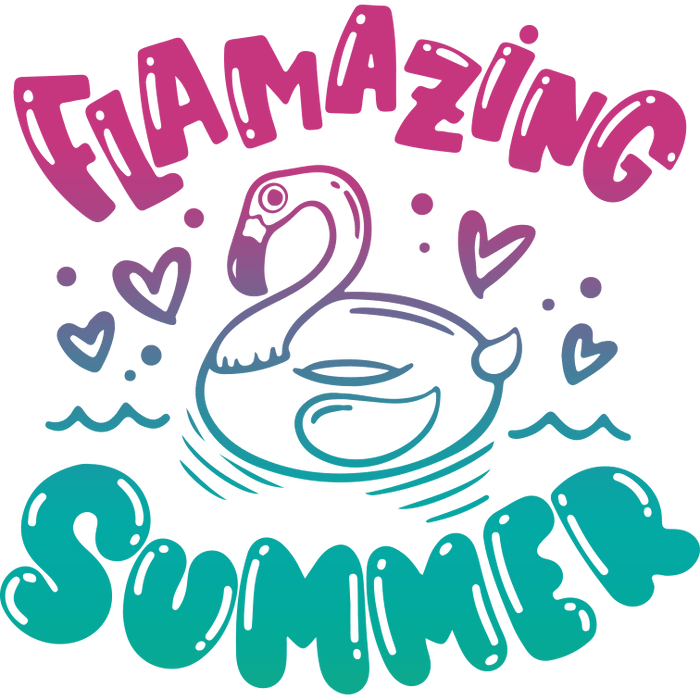 Cool Summer Party Design pressed on a garment