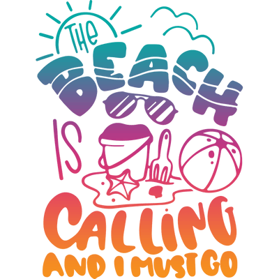 Funny Beach Vibes Design - DTF Ready To Press - DTF Dallas 