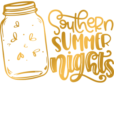 Southern Summer Nights  Design - DTF Ready To Press - DTF Dallas 