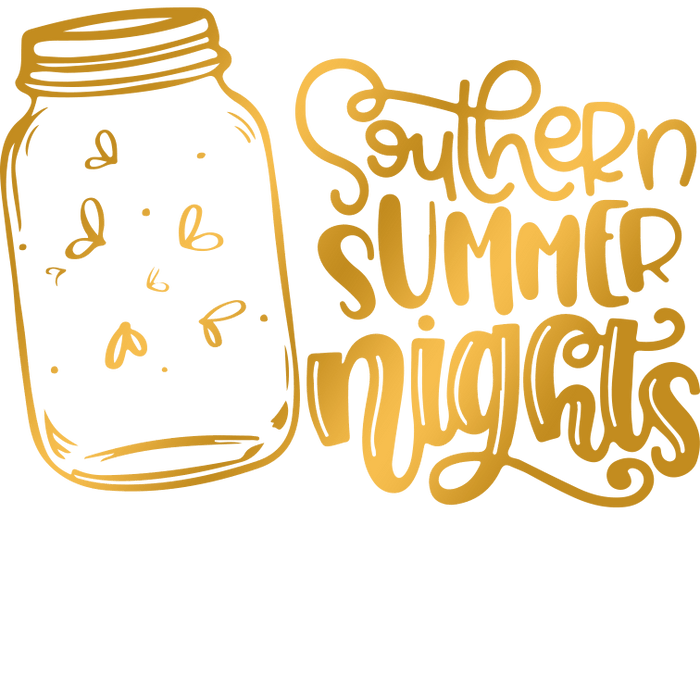 Southern Summer Nights  Design pressed on a garment