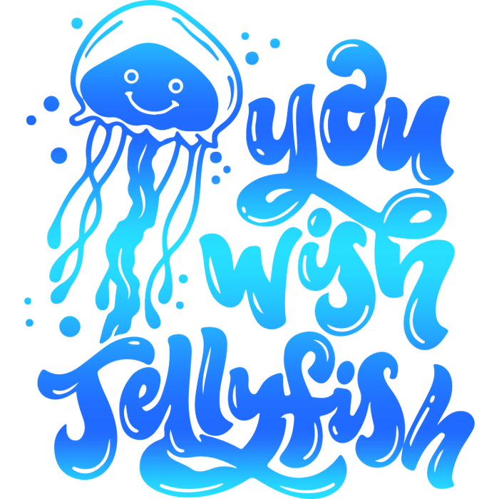 Cute Jellyfish Design pressed on a garment