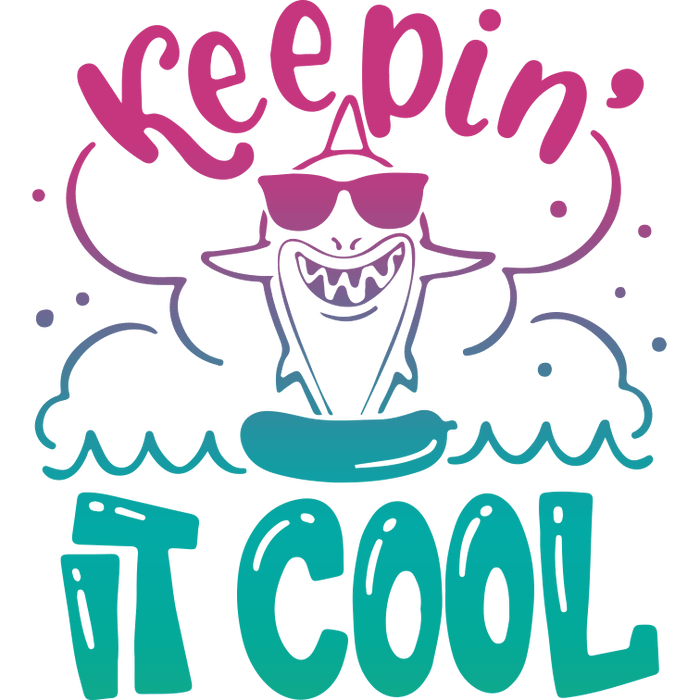 Cool Summer Vibes Design  Paradise Collection pressed on a garment
