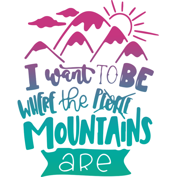 Funny Hiking Design pressed on a garment