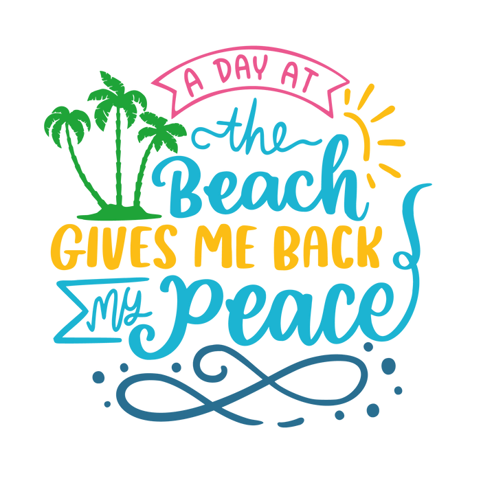 Love Beach Design pressed on a garment