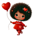 Girl Holding A Balloon Design | DTF Dallas - DTF Dallas 