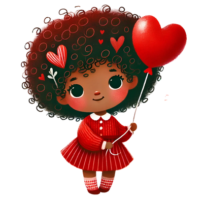 Girl Holding A Red Balloon Design | DTF Dallas - DTF Dallas 