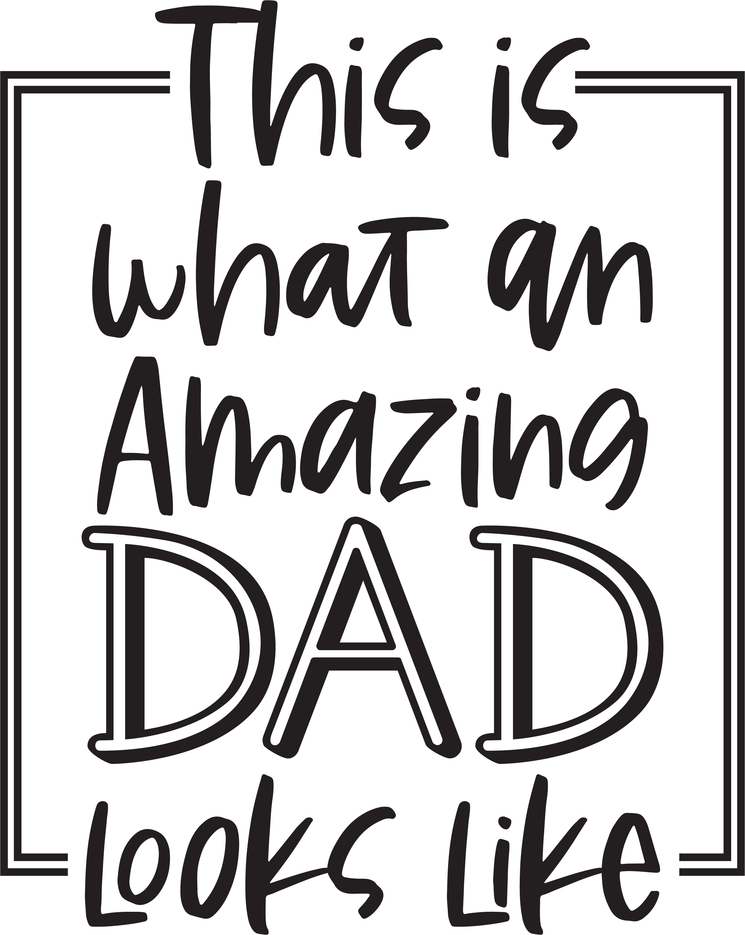 Amazing Dad Design - DTF Ready To Press – DTF Dallas