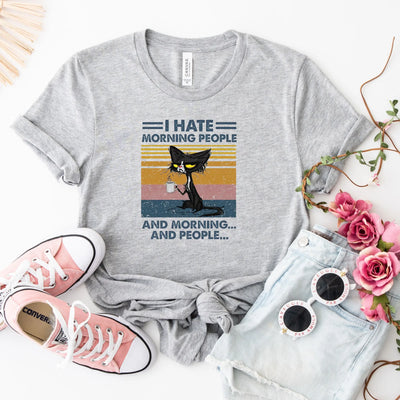 I Hate Morning People Shirt (Unisex) - DTF Dallas 